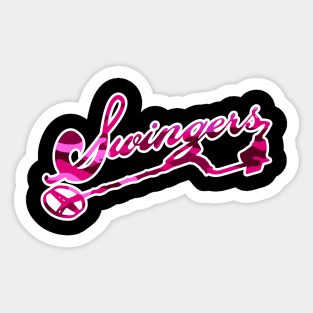 Metal Detecting - The Swingers Army Pink Camo Sticker